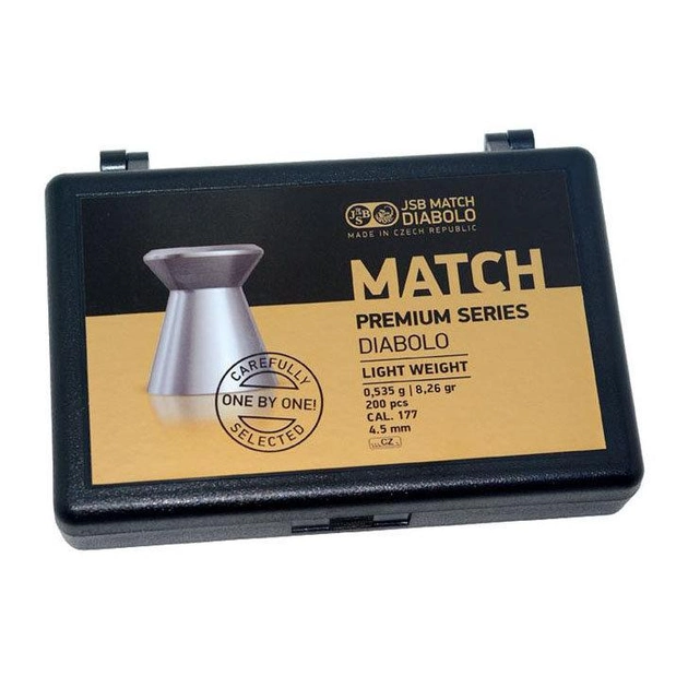 Пули пневматические JSB Match Premium HW 4,5 мм 0,535 г 200 шт/уп (1025-200) - изображение 1
