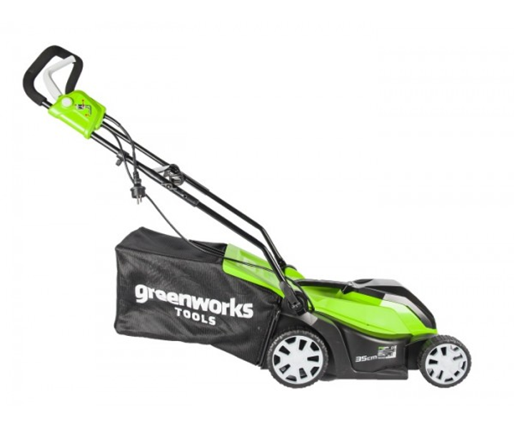 Електрична газонокосилка Greenworks GLM1035 (1 кВт, 350 мм) (2505107) - зображення 2