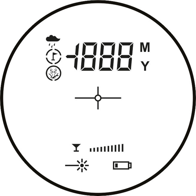 Дальномер лазерный тактический Hawke LRF 800 LCD 6x25 мм (39860278) - изображение 4
