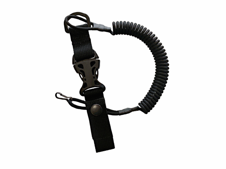 Шнур страховочный витой (тренчик) паракорд чёрный 990 - изображение 2