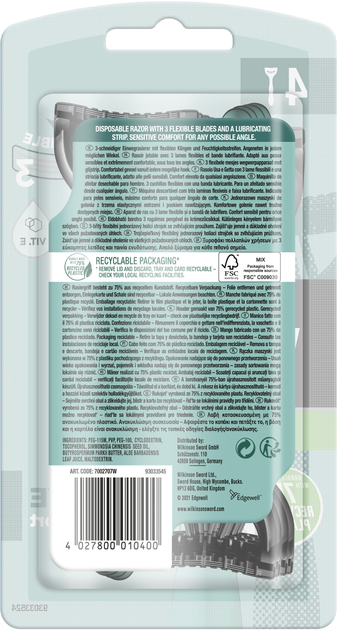 Бритва Wilkinson Sword Xtreme3 Sensitive 4 шт (4027800010400) - зображення 2