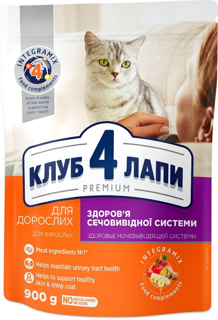 Сухой корм Club 4 Paws для взрослых кошек, профилактика мочекаменных ...