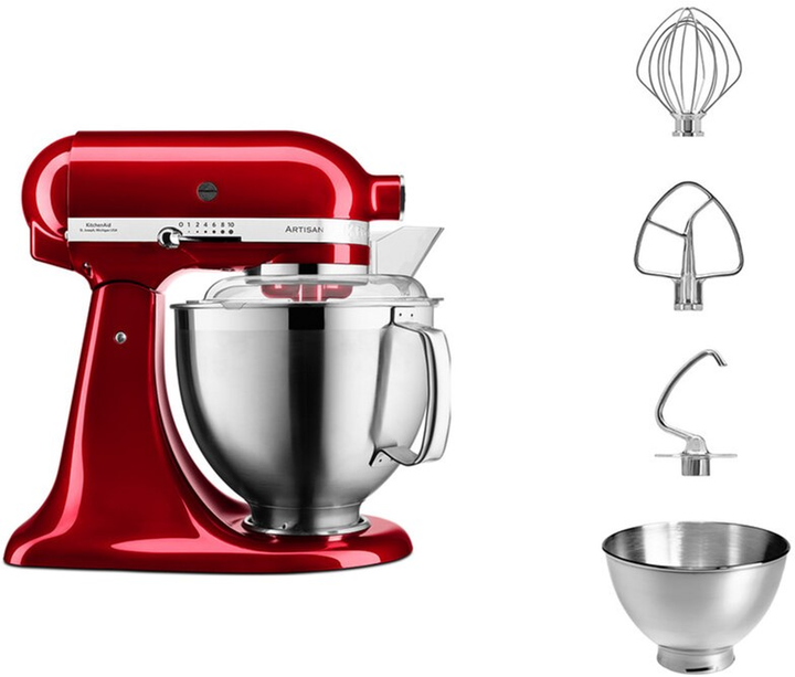 Планетарный миксер KitchenAid Artisan 5KSM185PSECA с откидным блоком ...