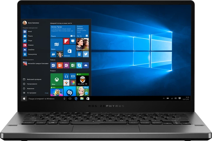 Ноутбук ASUS ROG Zephyrus G14 GA401IU-HA214T (90NR03I6-M05240 Ноутбук ASUS ROG Zephyrus G14 GA401IU-HA214T (90NR03I6-M05240