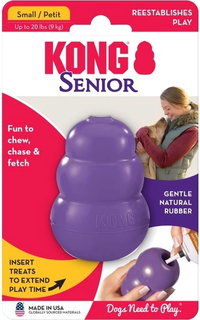 Іграшка Kong Senior груша-годівниця для собак малих порід зрілого віку S (11551) (35585111551) - зображення 2