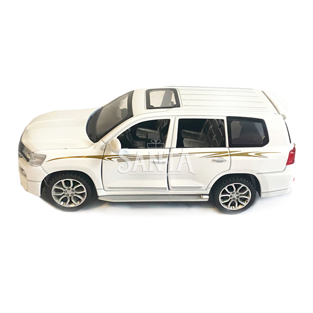 Машинка металева Toyota Land Cruiser «AutoExpert» Toyota джип білий, звук, світло, інерц., відкр. двері, багаж, капот, 15*6*6 см (11701W) - Фото 3 Машинка металева Toyota Land Cruiser «AutoExpert» Toyota джип білий, звук, світло, інерц., відкр. двері, багаж, капот, 15*6*6 см (11701W) - зображення 3
