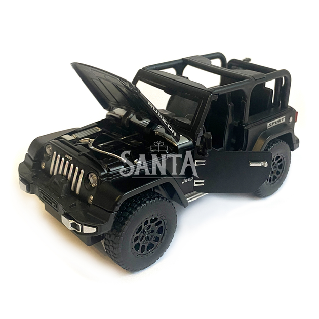 Машинка металлическая Jeep Джип «AutoExpert» ,чорный, инерц., звук, свет, откр двери., 13*7*7 см (27003) - Фото 4 Машинка металлическая Jeep Джип «AutoExpert» ,чорный, инерц., звук, свет, откр двери., 13*7*7 см (27003) - изображение 4