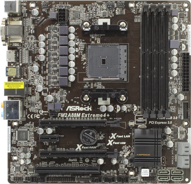 Материнська плата Socket FM2+ ASRock FM2A88M Extreme4 c HDMI/USB 3.0 ...