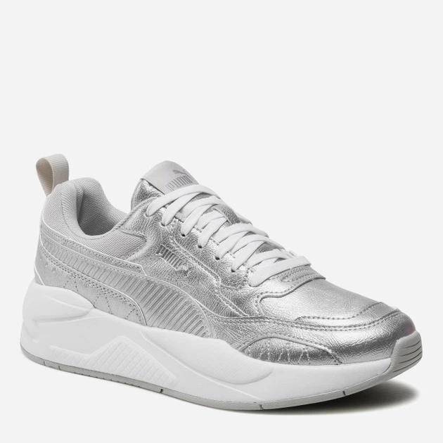 Buty sportowe damskie skórzane na platformie do kostki Puma X-Ray 2.0 Metallic 38251001 37 23 cm Srebrne (4063698525398) - obraz 2