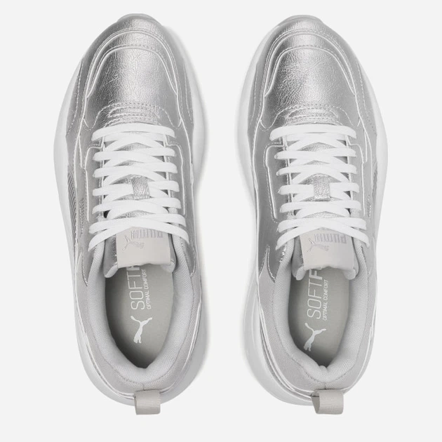 Buty sportowe damskie skórzane na platformie do kostki Puma X-Ray 2.0 Metallic 38251001 37 23 cm Srebrne (4063698525398) - obraz 5
