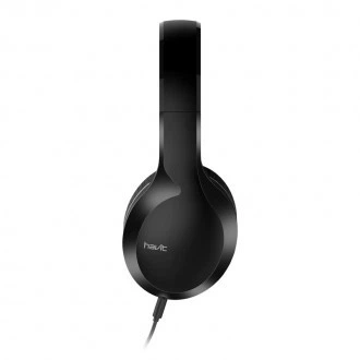 Навушники дротові накладні HAVIT HV-H100d Black з мікрофоном - изображение 3
