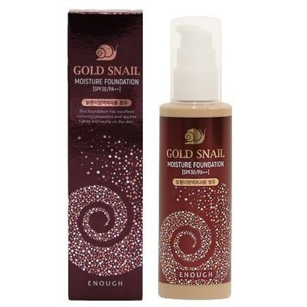 Тональный крем с муцином улитки Enough Gold Snail Moisture Foundation ...