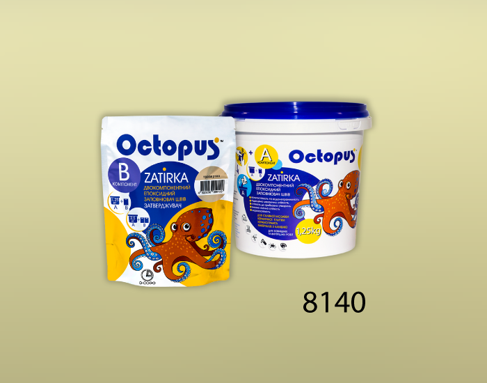 Затирка для плитки Octopus Zatirka 8140 епоксидна 1,25 кг - зображення 2