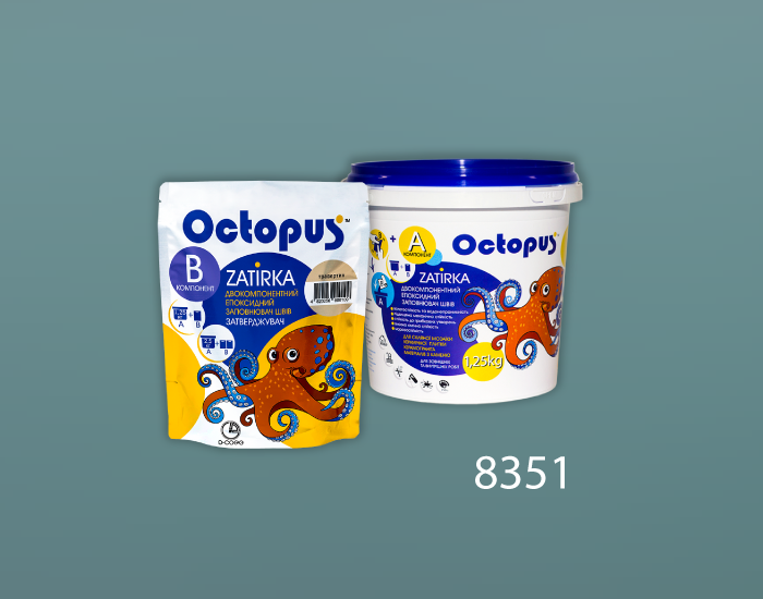 Затирка для плитки Octopus Zatirka 8351 епоксидна 1,25 кг - зображення 2