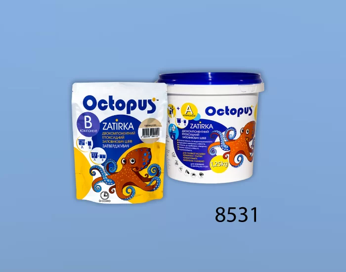Затирка для плитки Octopus Zatirka 8531 епоксидна 1,25 кг - зображення 2