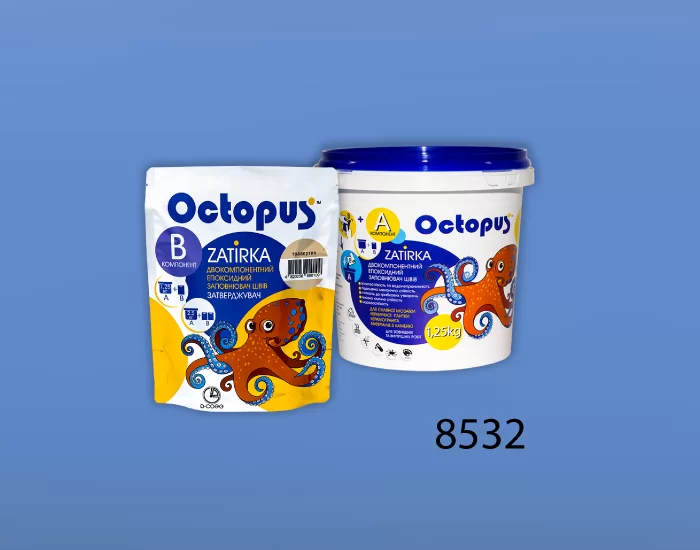 Затирка для плитки Octopus Zatirka 8532 епоксидна 1,25 кг - зображення 2