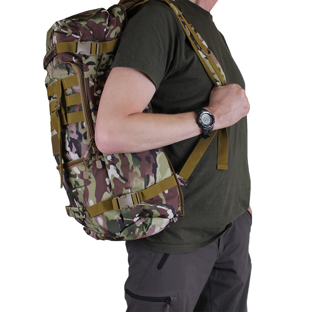 Трансформер рюкзак-сумка в стилі мілітарі de esse 8825-EXPEDITION-khaki Хакі - изображение 2