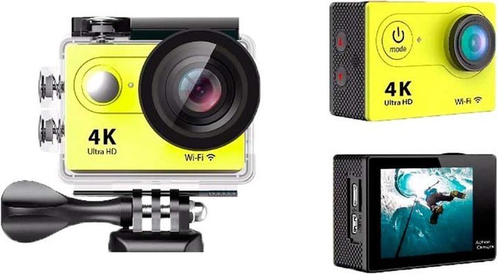 Экшн-камера Eken H9 4K Yellow - Фото 4 Экшн-камера Eken H9 4K Yellow - изображение 4