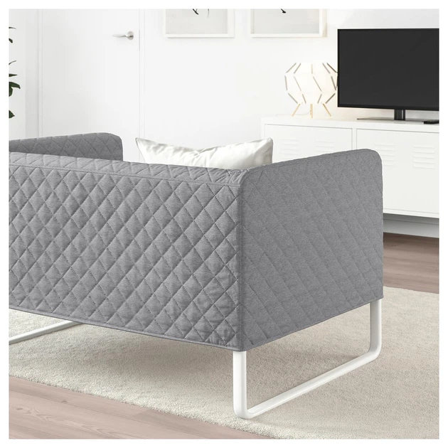 Диван IKEA KNOPPARP 2-местный серый 104.246.21 - изображение 2