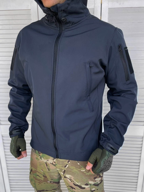 Куртка Soft Shell Navy Blue S - зображення 1
