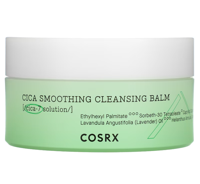 Ніжний заспокійливий бальзам для демакіяжу Cosrx Cica Smoothing Cleansing Balm 120 мл - Фото 1 Ніжний заспокійливий бальзам для демакіяжу Cosrx Cica Smoothing Cleansing Balm 120 мл - зображення 1