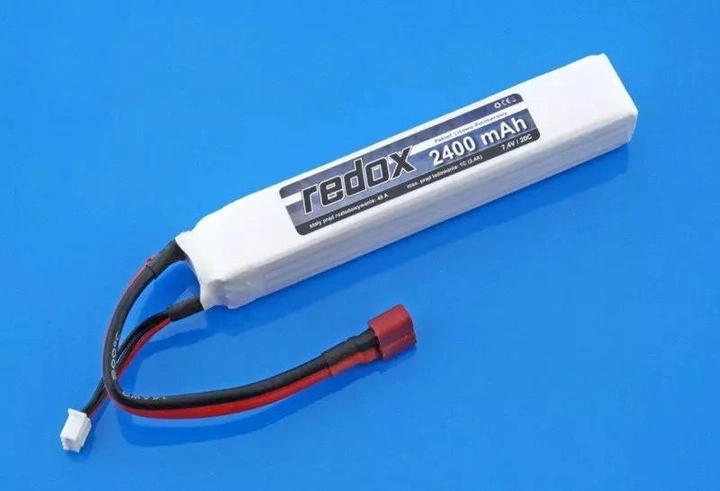 Акумулятор Redox LiPo 7.4V 2400 mAh 20C T-connect - изображение 1