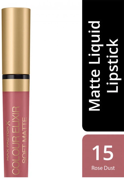 Szminka do ust Max Factor Color Elixir Soft matowa z efektem lekkiego zmatowienia 015 Rose Dust (3616301265382) - obraz 2