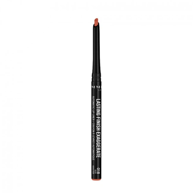 Kredka do ust Rimmel Lasting Finish Exaggerate 018 Rose Addiction (3616303004279) - obraz 3