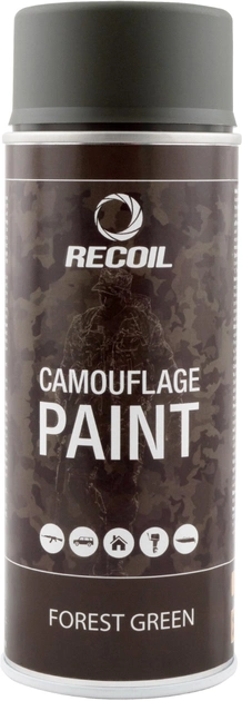 Фарба для зброї маскувальна аерозольна RecOil Зелений ліс 400 мл (8711347250561) - зображення 1