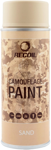 Краска для оружия маскировочная аэрозольная RecOil Песок 400 мл (8711347250981) - изображение 1