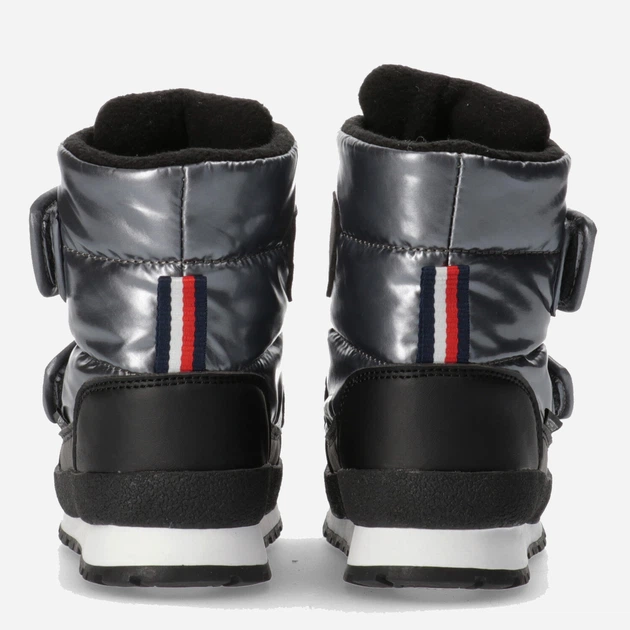 Śniegowce dziewczęce Tommy Hilfiger T3A5-32434-1485918- 38 Ciemno srebrne (8052578025482) - obraz 5