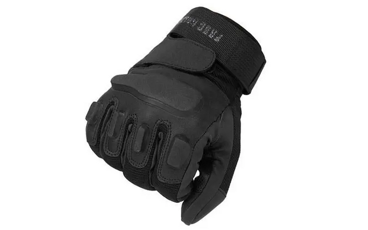 Военные перчатки тактические спорт охота с закрытыми пальцами (473154-Prob) L Черные - изображение 2