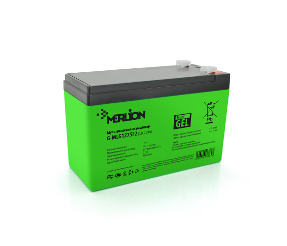 Аккумулятор мультигелевый AGM Merlion G-MLG1275F2 12V 7,5Ah - Фото 1 Аккумулятор мультигелевый AGM Merlion G-MLG1275F2 12V 7,5Ah - изображение 1