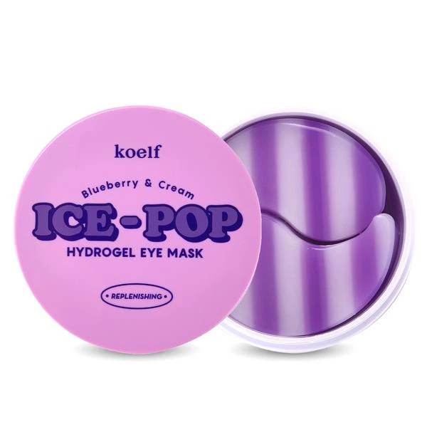 Гидрогелевые патчи для глаз с голубикой и сливками Koelf Blueberry & Cream Ice-Pop Hydrogel Eye Mask - Фото 3 Гидрогелевые патчи для глаз с голубикой и сливками Koelf Blueberry & Cream Ice-Pop Hydrogel Eye Mask - изображение 3