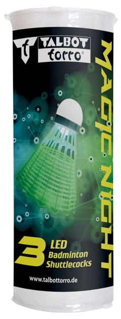 Набор воланов для бадминтона Talbot-Torro Badminton Ball Magic Night LED (3 шт) (479123) - изображение 5