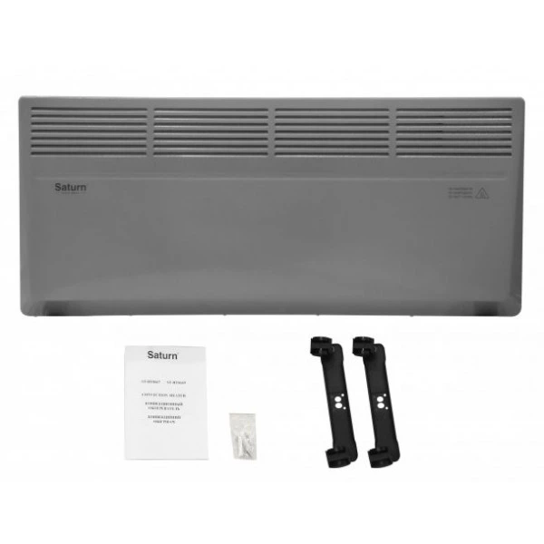Конвектор электрический обогреватель 2 в 1 SATURN ST-HT8667К_G 2000 Вт 22м2 2 режима терморегулятор настенный/напольный черный - изображение 5