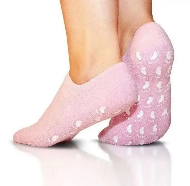 Зволожуючі гелеві носочки Spa Gel Socks Rose - зображення 2