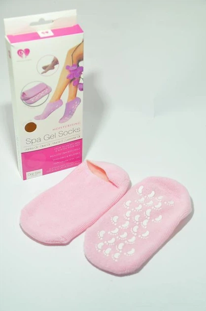 Зволожуючі гелеві носочки Spa Gel Socks Rose - зображення 4