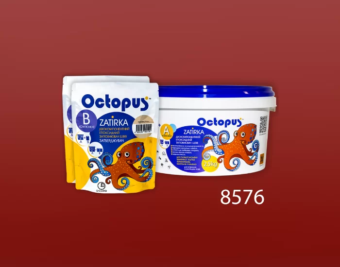Затирка для плитки и мозаики Octopus Zatirka цвет 8576 эпоксидная 2,5 кг - изображение 2