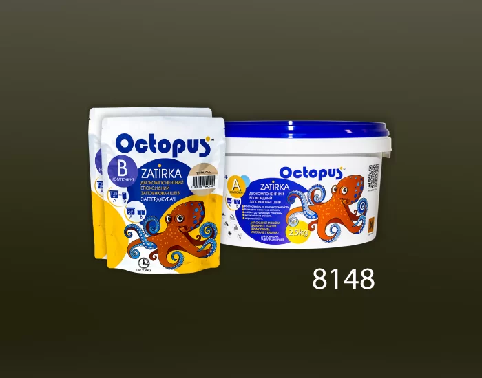Затирка для плитки и мозаики Octopus Zatirka цвет 8148 эпоксидная 2,5 кг - изображение 2