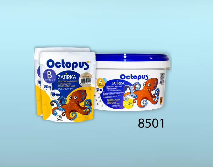 Затирка для плитки и мозаики Octopus Zatirka цвет 8501 эпоксидная 2,5 кг - изображение 2