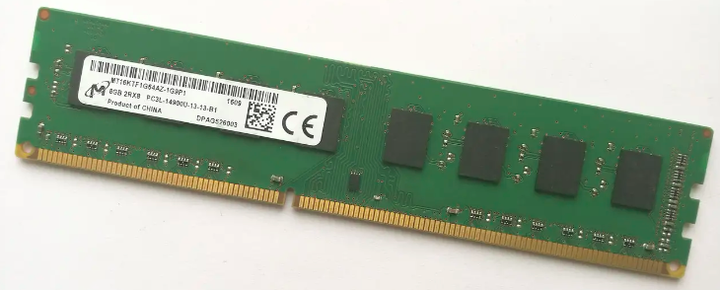 Пам'ять MICRON 8GB DDR3L 1866 MHz (MT16KTF1G64AZ-1G9P1) - Фото 1 Пам'ять MICRON 8GB DDR3L 1866 MHz (MT16KTF1G64AZ-1G9P1) - зображення 1
