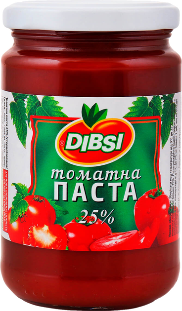 Томатная паста Dibsi 25% стерилизованная 314 г (3800027401678) – купить ...