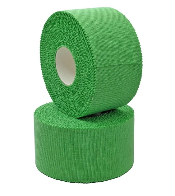 Спортивный тейп Athletic tape 3,8 см x 14 м Медіспорт зеленый - изображение 1