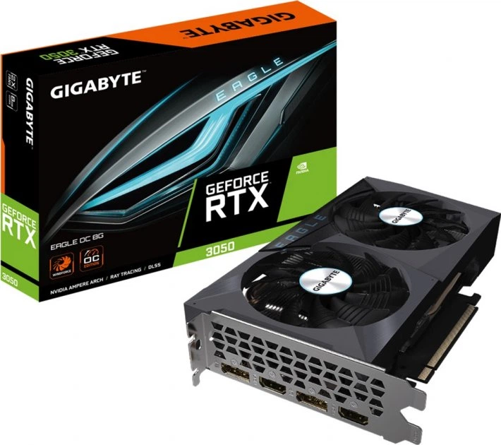 Відеокарта Gigabyte RTX 3050 8GB Eagle (GV-N3050EAGLE-8GD) (GDDR6