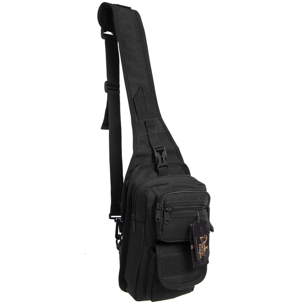 Рюкзак тактический патрульный однолямочный SILVER KNIGHT TY-184 10 л черный - изображение 1