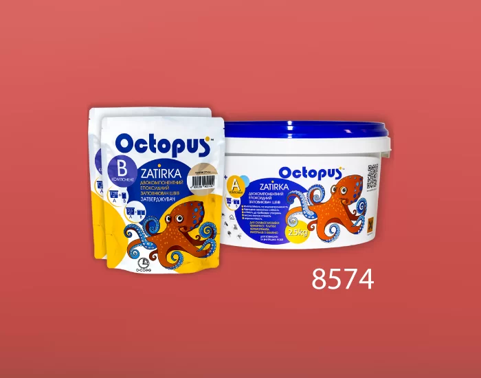 Затирка для плитки и мозаики Octopus Zatirka цвет 8574 эпоксидная 2,5 кг - изображение 2