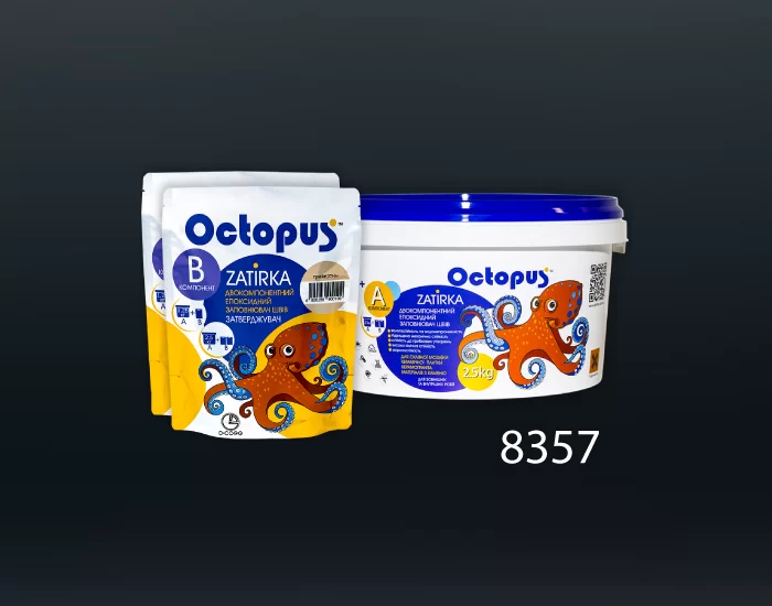 Затирка для плитки и мозаики Octopus Zatirka цвет 8357 эпоксидная 2,5 кг - изображение 2