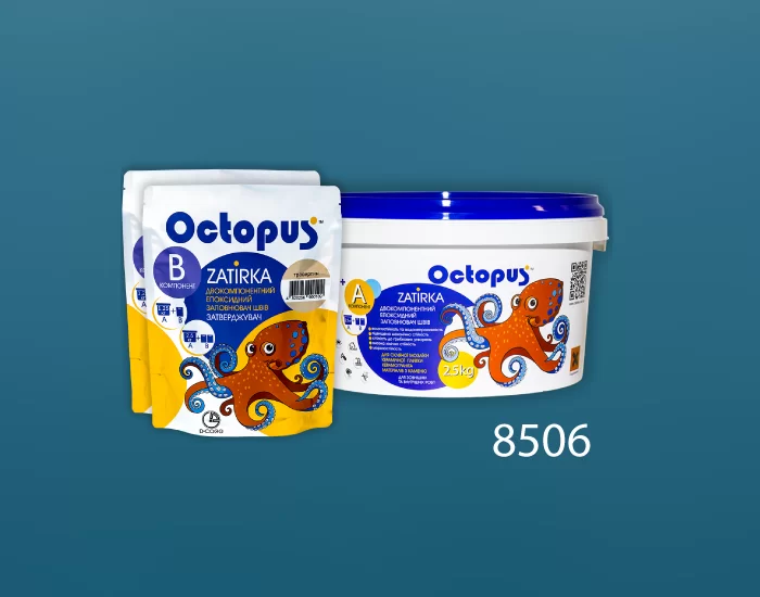 Затирка для плитки и мозаики Octopus Zatirka цвет 8506 эпоксидная 2,5 кг - изображение 2