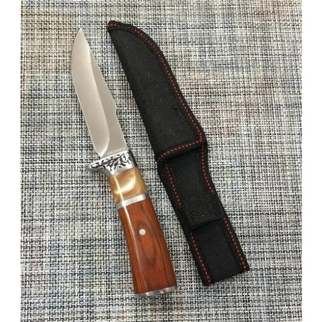 Охотничий туристический нож с Чехлом 21,5 см CL 26 c фиксированным клинком (S00000АК226) - изображение 2